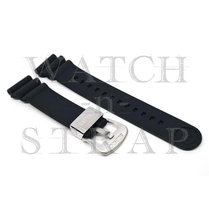 ORIGINAL Tali Jam Tangan Silicone Rubber Seiko Diver Strap Black 22mm Prospex