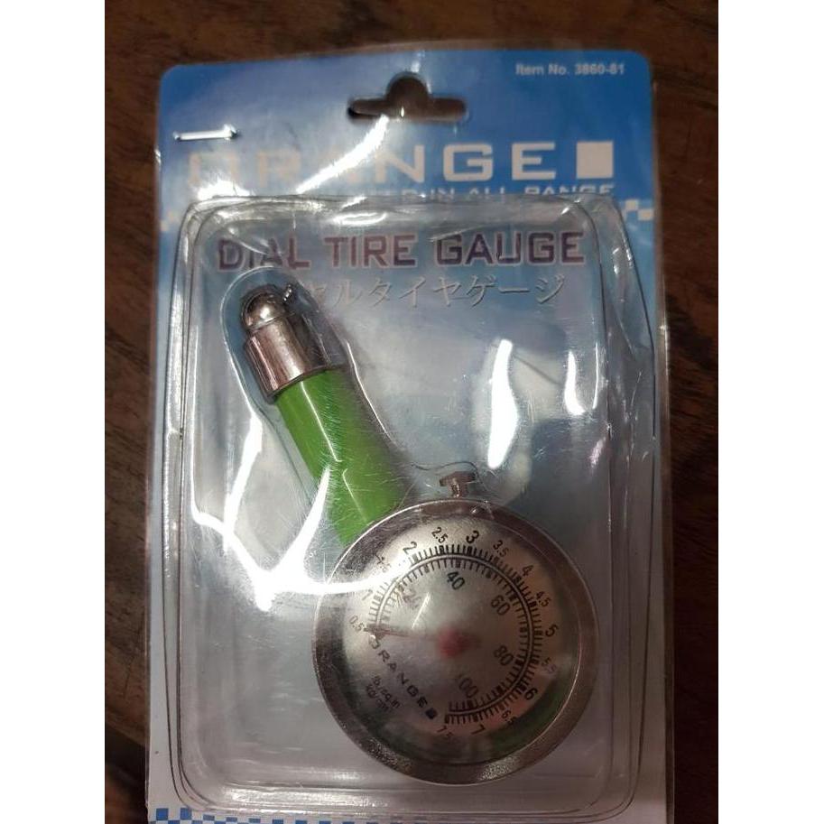 LAMPOM BESI ORANGE Tire Pressure Gauge Alat Tester UkurTekanan Angin Ban