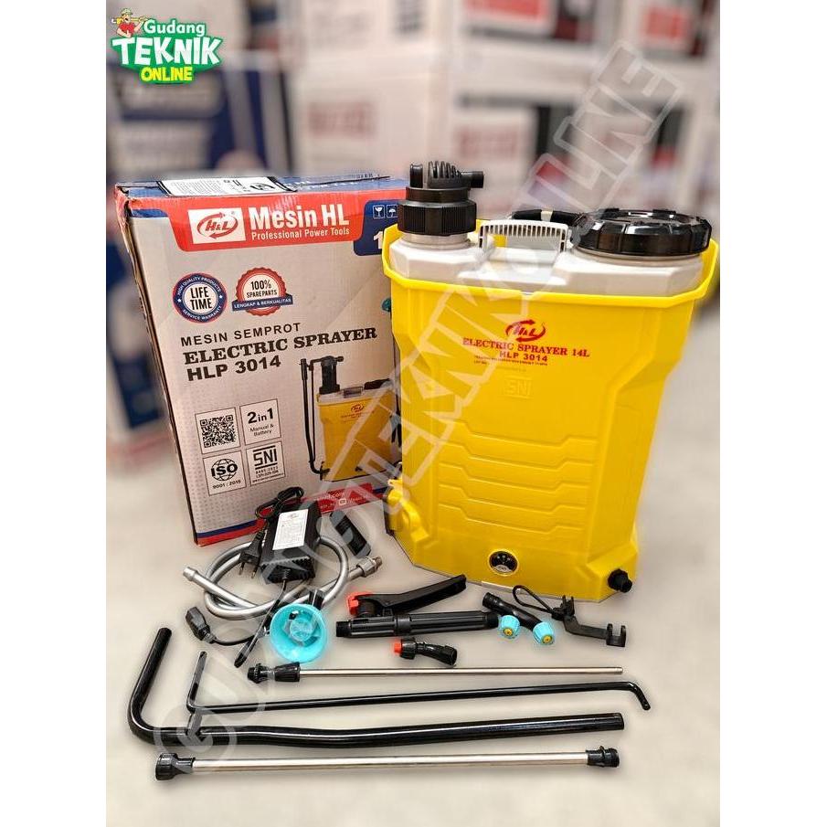 LIHAMMA Sprayer Hama 14L 2IN1 HNL HLP 3014 Elektrik Manual SNI / Alat Semprot Semprotan Obat Hama El