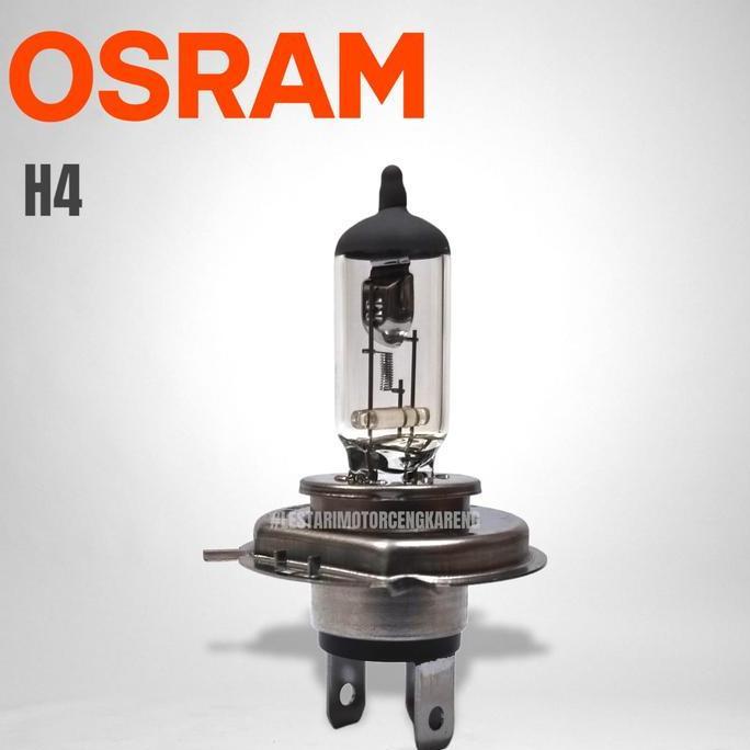 LAMPU BOHLAM DEPAN BESAR MOBIL HALOGEN BULB H4 OSRAM 12V 60/55W ASLI