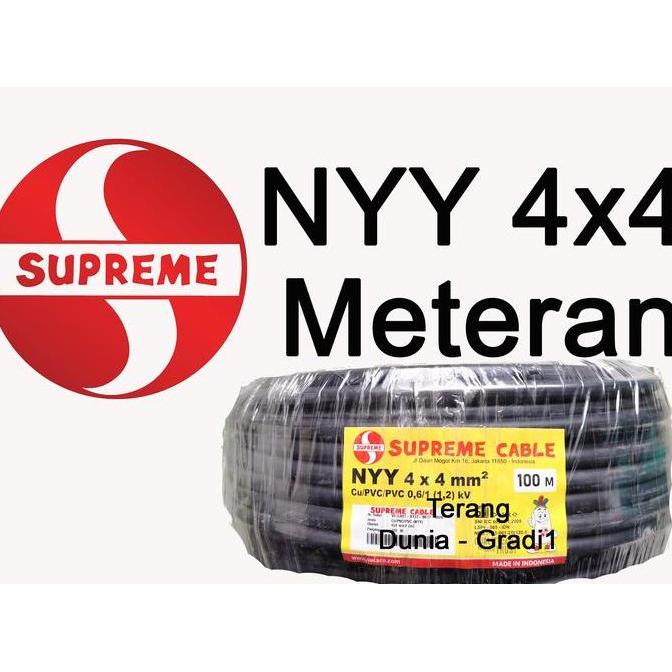 Kilat- New- Kabel Nyy 4X4 Supreme Kabel Supreme Nyy 4X4 Kabel Tunggal Nyy 4X4Mm