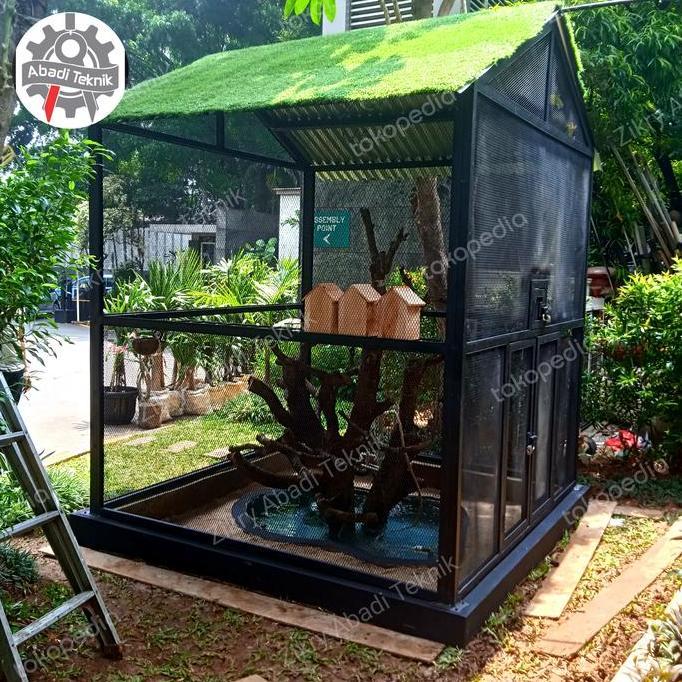 BIG SIZE Sangkar Kandang Burung Ternak Koloni Aviary Lovebird