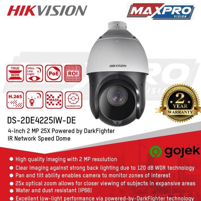 Camc- Ip Camera Ptz Hikvision Ds-2De4225Iw-De