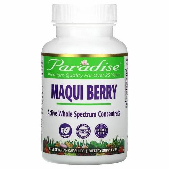 Paradise Herbs Maqui Berry 60 Vegetarian Capsules