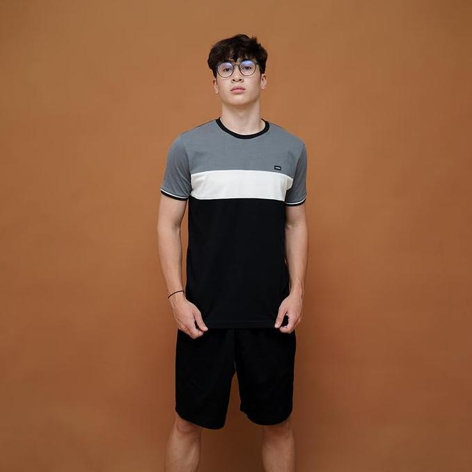 Aero- Ryusei Kaos Pria Yawata Combo Grey