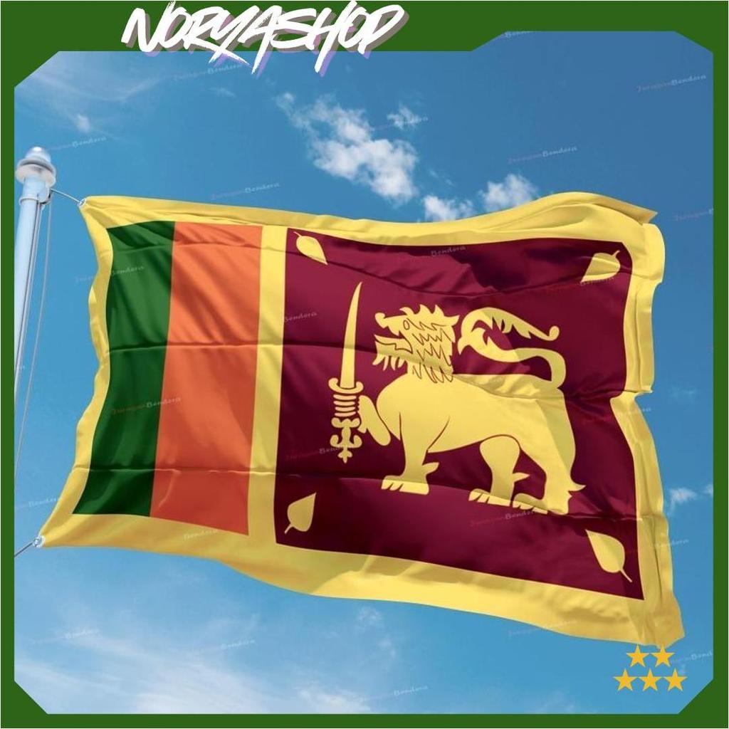 Bendera Negara Sri Lanka / Sri Lanka National Flag Cetak Full Printing Ori