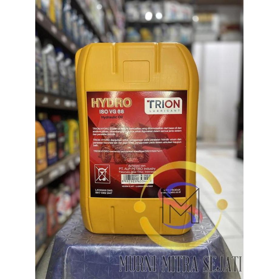TERMURAH - Trion Hydro ISO VG 68 Hydraulic Oil Oli Hidrolis Hidrolik Jerigen 19 L