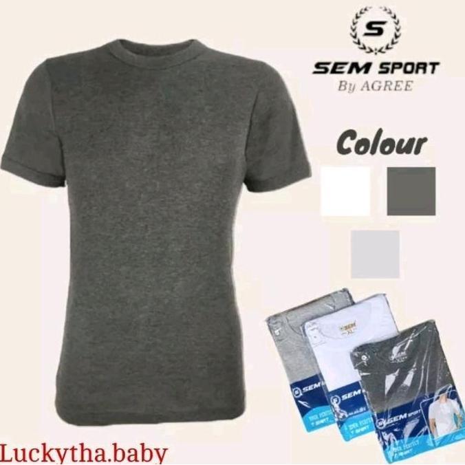 DS344 - Kaos pria sem sport by polos / kaos singlet pria sem / oblong pria sport sem