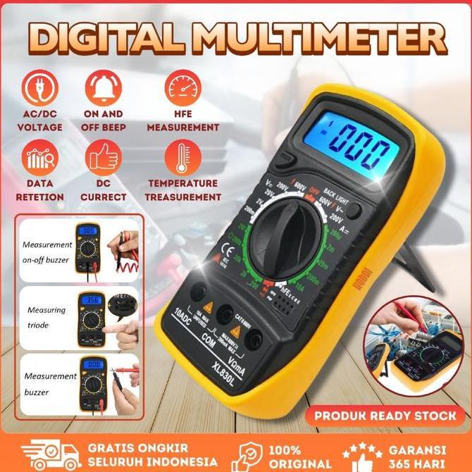 Multimeter Digital XL830LTester XL830L Avometer AC DC Voltage Tester / Avometer Digital XL830L