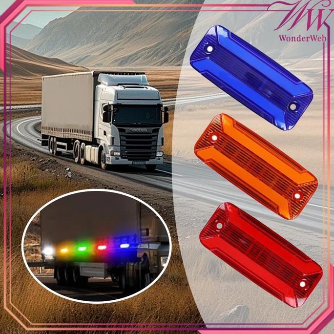 TOQMIJIN Lampu Bak Samping Truck 24 Volt 12 Volt Lampu Bak Truck Samping Tahan Air Lampu Samping Bak