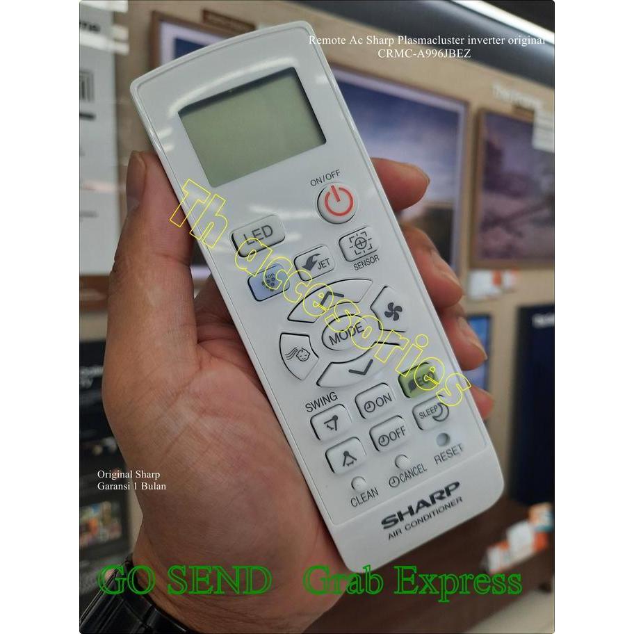 Remote AC sharp Plasmacluster Inverter Original CRMC-A996JBEZ