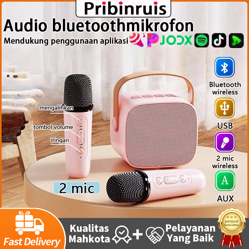 COD karoke bluetooth speaker portable 2mic spiker bluetooth mic cipung
