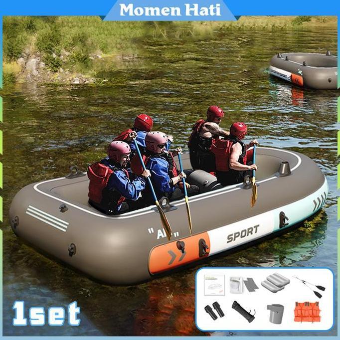 CHALK Perahu Karet Untuk Mancing Perahu Sekoci Perahu Karet Rafting 4 Orang