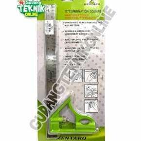 PHRENA (KENTARO SIKU WATERPASS) Siku WATERPASS Penggaris Siku 12" KENTARO KTR-4011 / Penggaris Garis