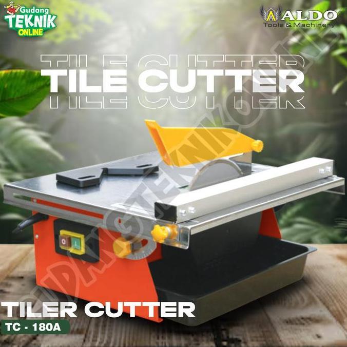 PHRENA Mesin Potong Keramik 7" LISTRIK ALDO TC-180A 500W / Mesin Pemotong Keramik Granit Granite 180