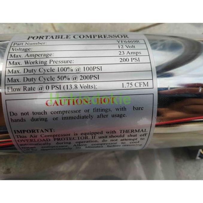 Motor Compressor Air Suspension Telolet  450Cc Max 200 Psi 12V 24V