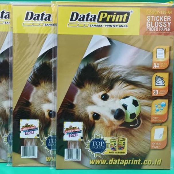 Xixix- Paper Data Print Sticker Glossy / Kertas Foto Data Print Sticker