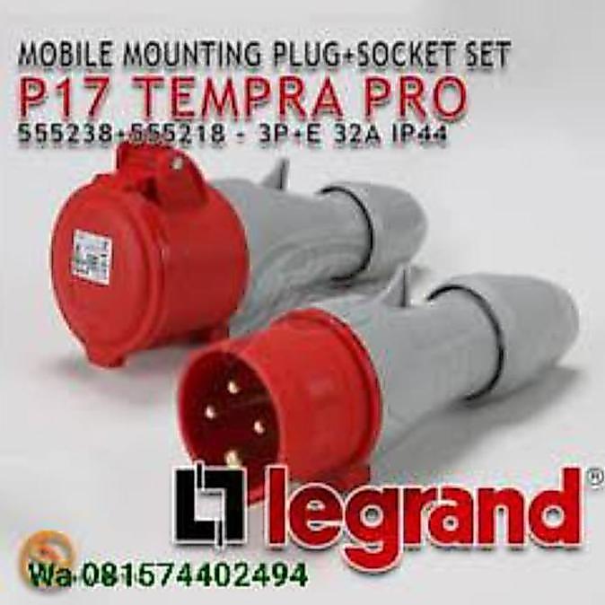 Promo Stop Kontak 4 kaki 3 phase 32A Mobile mounting Legrand Diskon