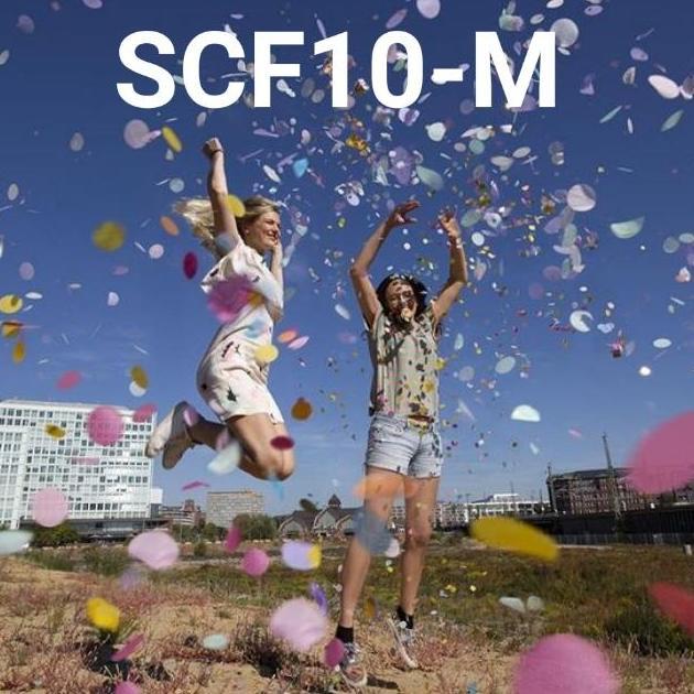 Best Seller SCF10-M konfetti confetti 1cm 100gr isi balon mix ungu pink putih emas Berkualitas 100% 