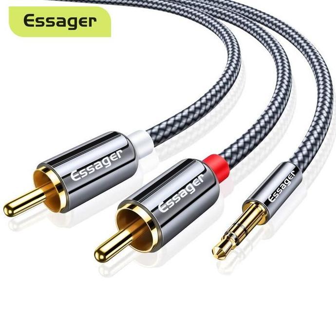Wkpro- Kabel 3,5Mm To Rca Meter M Essager Av117 Mini Stereo Aux Cable Hifi