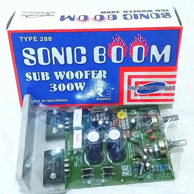 Wkpro- Kit Aktif Subwoofer Sonic Boom Kit Amplifier Subwoofer Sonic Boom