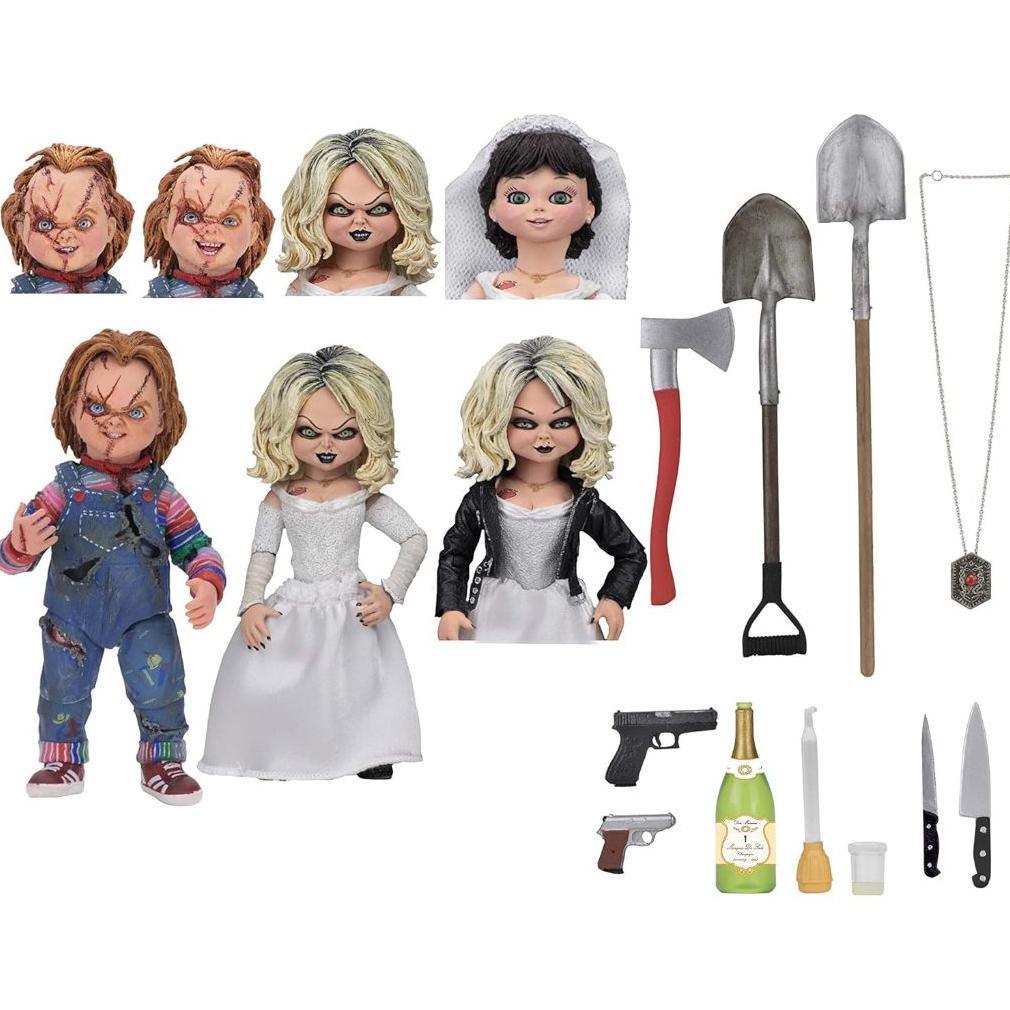Neca - Bride Of Chucky - 7" Scale Action Figure - Ultimate Chucky & Tiffany 2-Pack