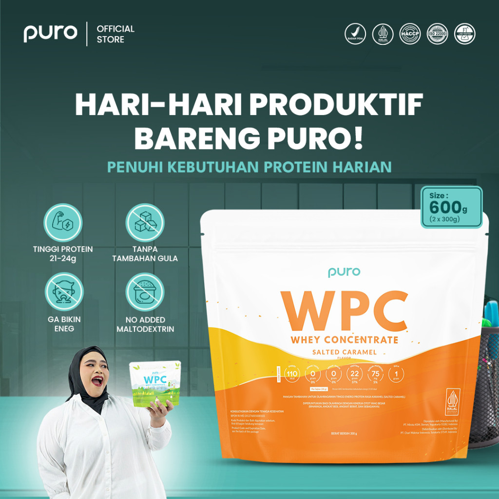 PURO WPC WPRO Whey Protein Concentrate 600gr