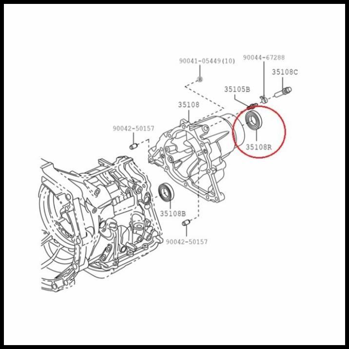 TERLARIS OIL SEAL MATIC TRANSMISI RODA AVANZA TERIOS VELOZ XENIA 90043-11285 