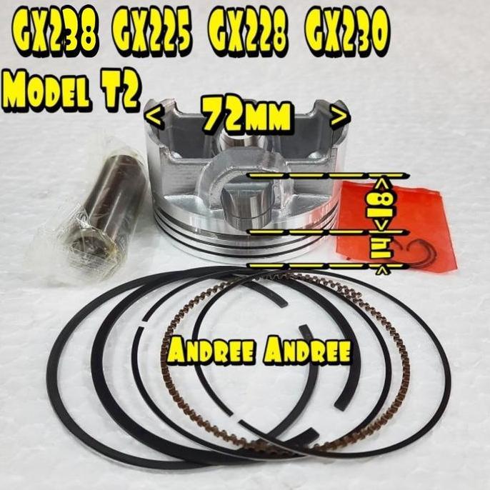 {{{{{{] Piston Ring Kit Honda GX225 GX228 GX230 GX238 Std 0.00 - 72mm