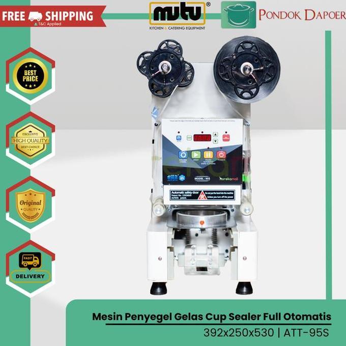 Mesin Cup Sealer Segel Gelas Otomatis Automatic Cup Sealer AUTATA ATT95S
