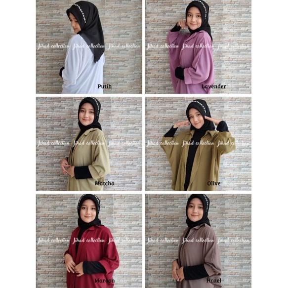 New Product Cardigan Yola Batwing Basic Outer Atasan Wanita (Size Jumbo)