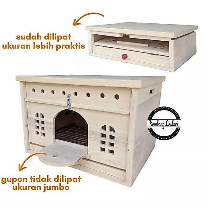 GUPON  PAGUPON MERPATI LIPAT  KANDANG MERPATI KAYU BOX KAYU