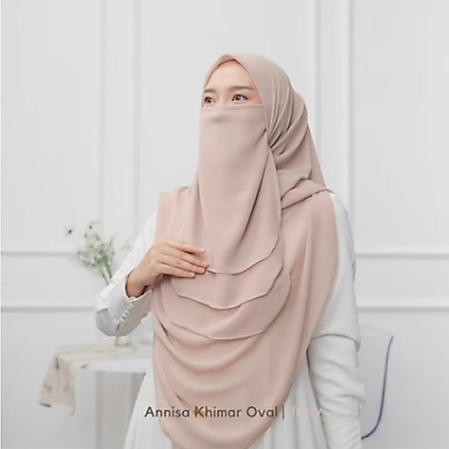 ANNISA KHIMAR OVAL (SEGIEMPAT OVAL ALA MALAYSIA + SET CADAR 3LAYER)