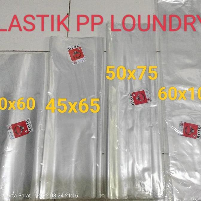 NW kantong plastik besar bening PP LOUNDRY 30x45 35x50 40x60 45x65 50x75