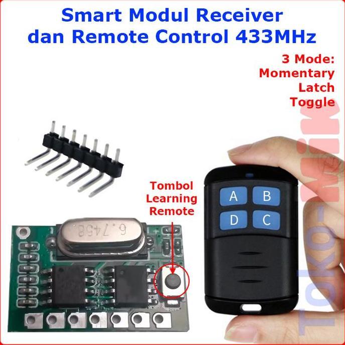 Diy Modul Smart Remote Control Module Transmitter Dan Receiver 433Mhz