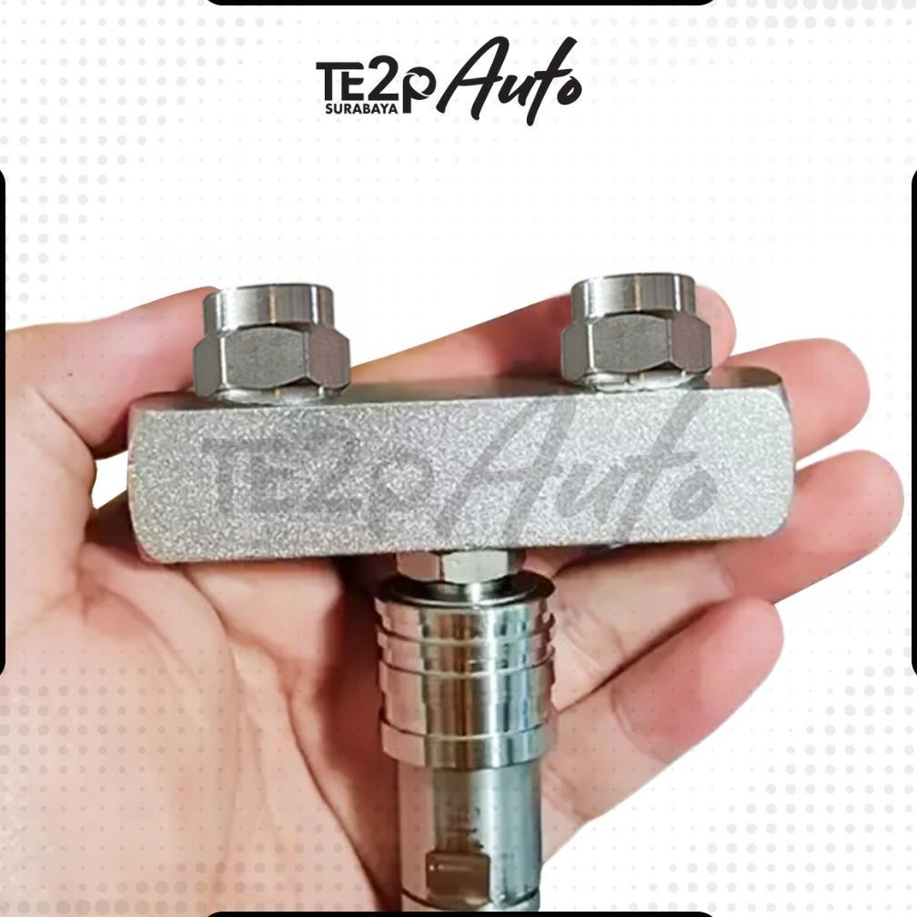 Te2p Auto Nozzle Tip 2in1 40 Ujung Semprotan Gun Penyemprot Nosel 2 Mata Quick Release Adaptor 1/4" 