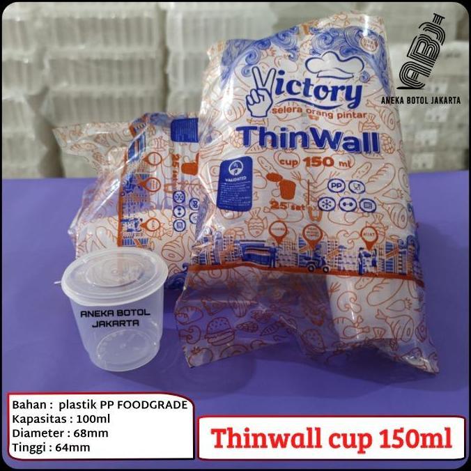cup 150ml victory / cup sauce 150ml / tempat puding 150ml