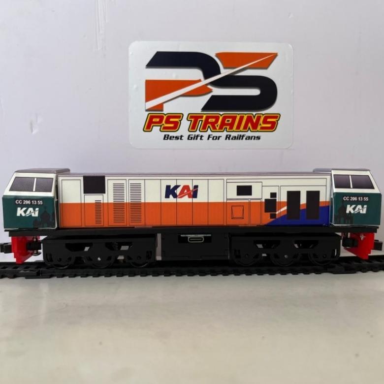 [NEW] MODE CHARGER ] DOUBLE DINAMO MAINAN LOKOMOTIF KERETA API INDONESIA CC206 IDHUL FITRI 1445 H NE