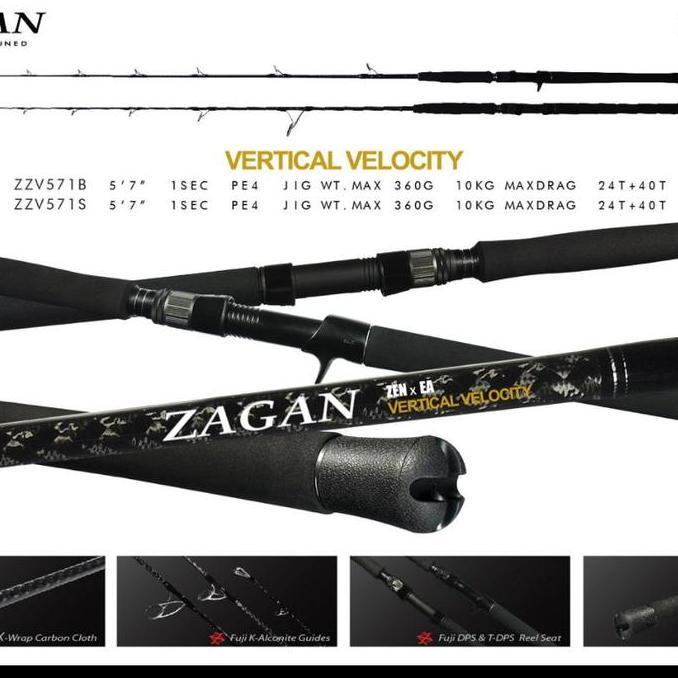 joran zen zagan vertical velocity 571 one piece jigging laut