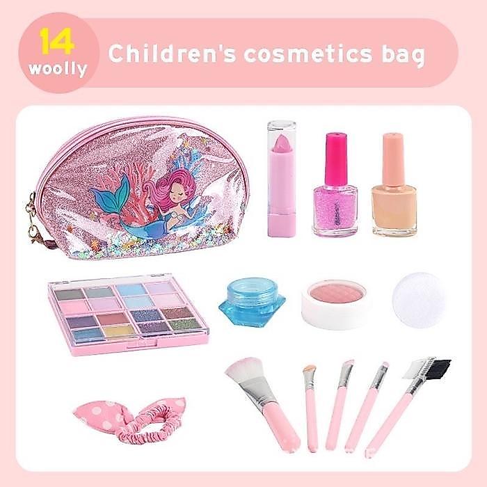 HOT SALE Make Up Anak Perempuan Mainan Make Up Set Dandan Anak Asli Non Toxic