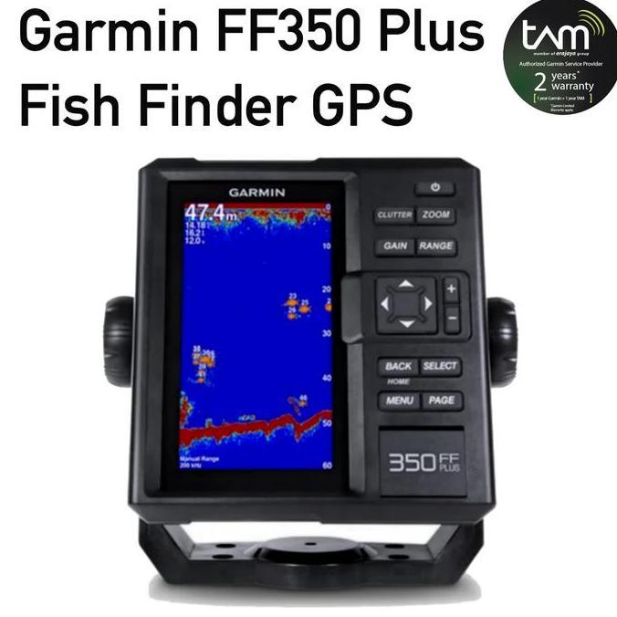 Fishstore- New- Garmin Ff350 Plus Gt-20Tm - Fish Finder Gps With Transducer Gt-20Tm Cleavu - Ff 350 