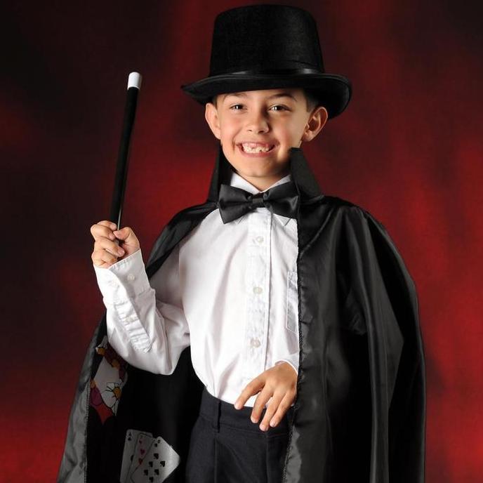DAX 16cm Tinggi Topi Pesulap Magician Top Hat Dewasa / Kualitas Tinggi Topi Sulap Hitam