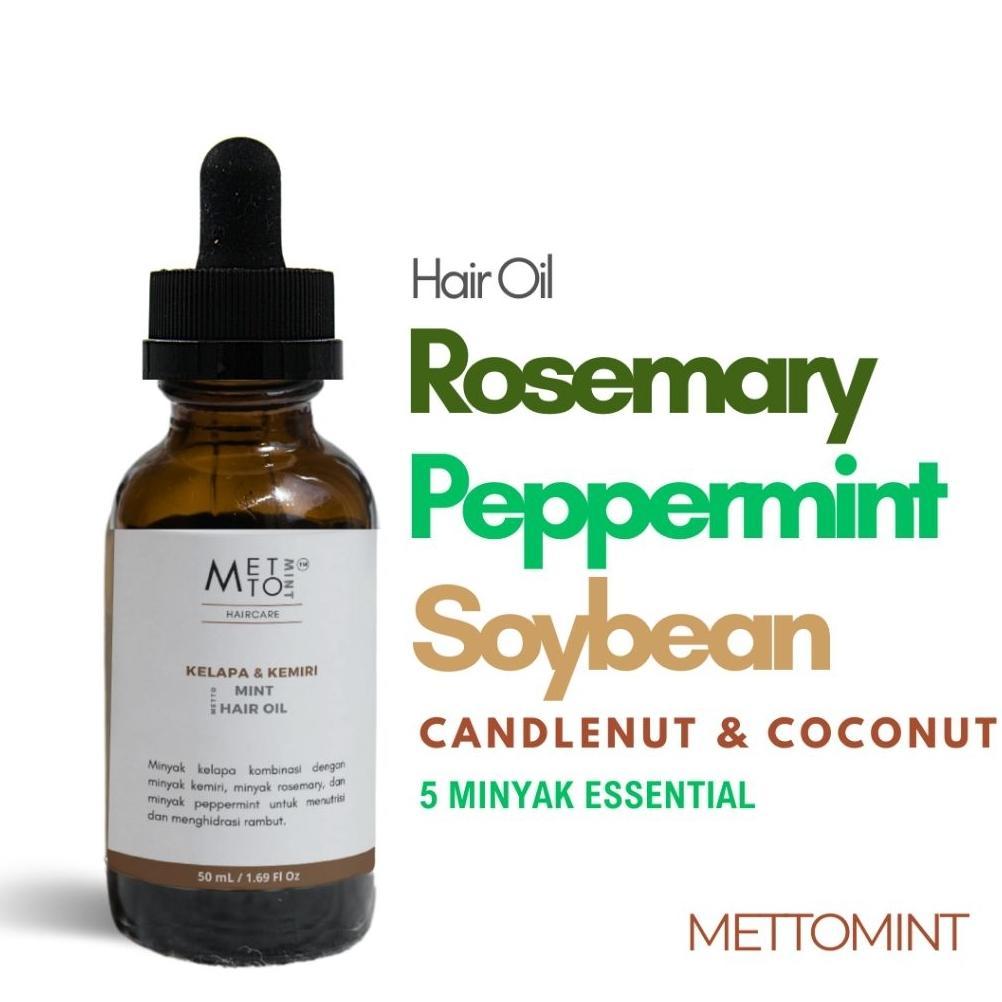 Minyak Rosemary Peppermint Mettomint Hair Oil Perawatan rambut