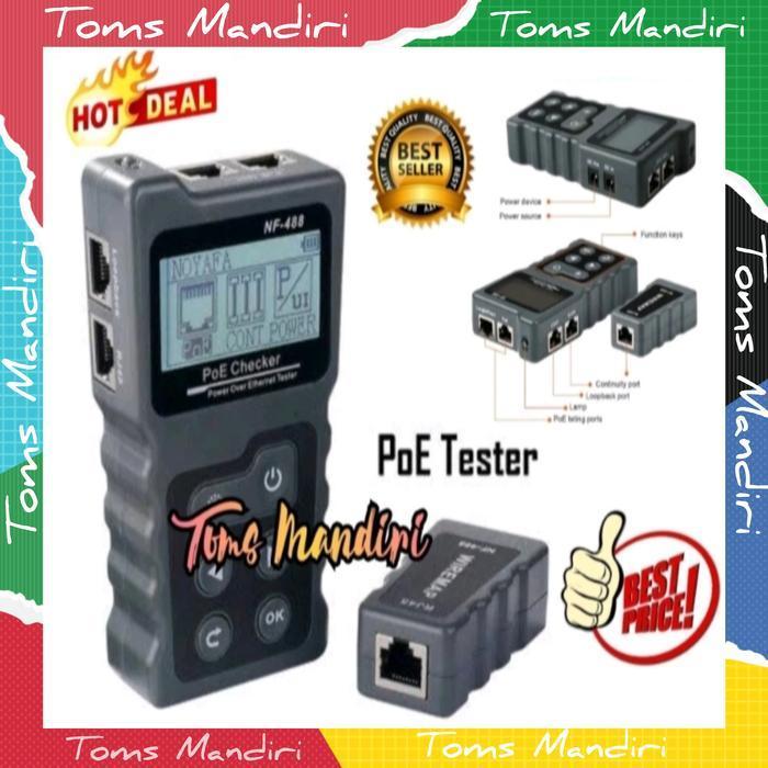HARGA TERBAIK - NOYAFA NF488 PoE Power Test Cat5 Cat6 LAN Tester Network Tools PoE Swi