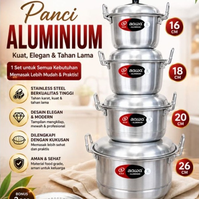 Panci Set Jawa Maspion Panci + Kukusan