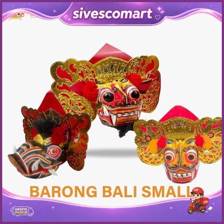 Topeng Barong- Tapel Barong - Barong Bali - Miniature Barong - Kerajinan Bali - Topeng Kayu - Tapel 