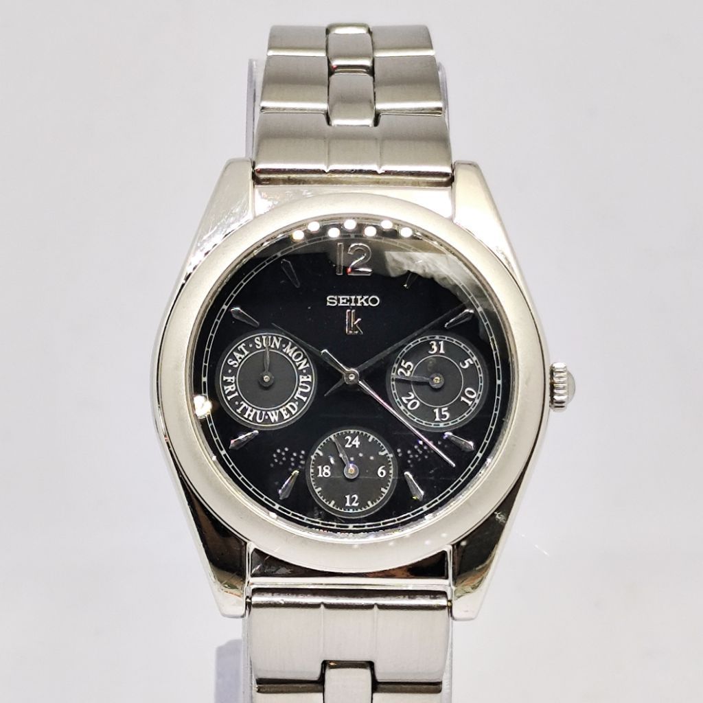 Jam Tangan Seiko LK Lukia Chronograph Rare Vintage Second Original