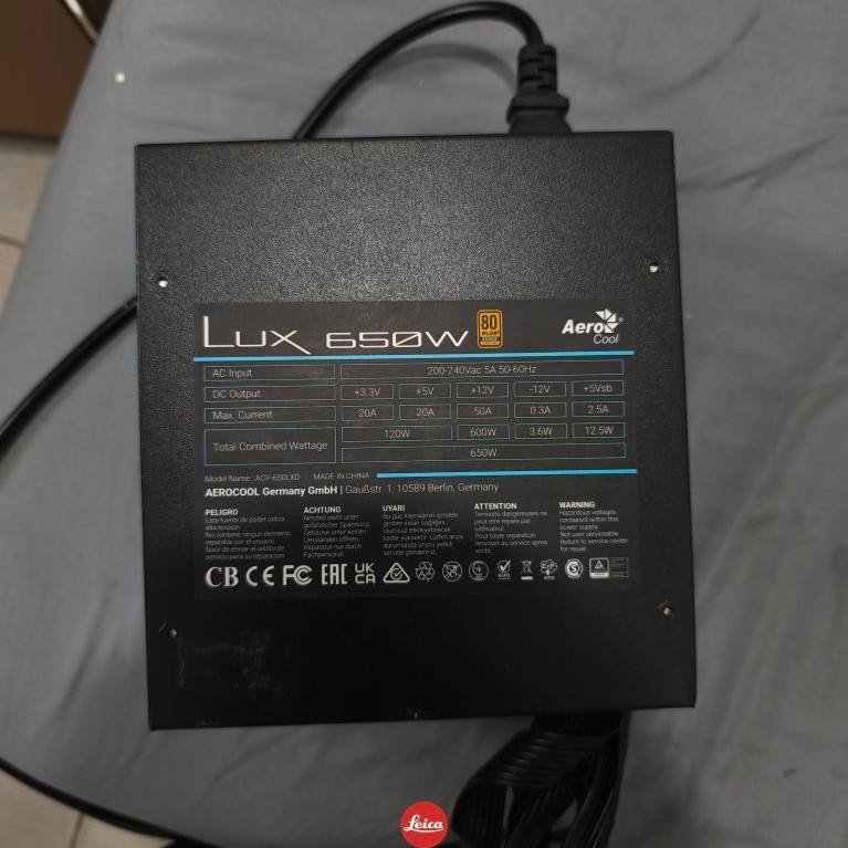 Aerocool lux 650w Bronze 