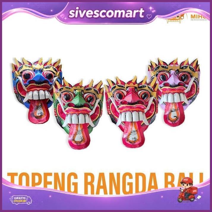 Topeng Rangda Lidah - Topeng Rangda - Rangda Bali - Topeng Bali - Topeng Kayu - Topeng Leak Bali - P