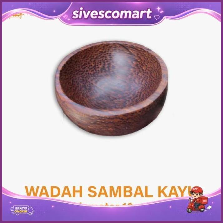 Tempat Saos Kayu Aren - Tempat Sambal Kayu - Wadah Sambel - Tempat Sambel Kayu - Tempat Saus Kayu - 